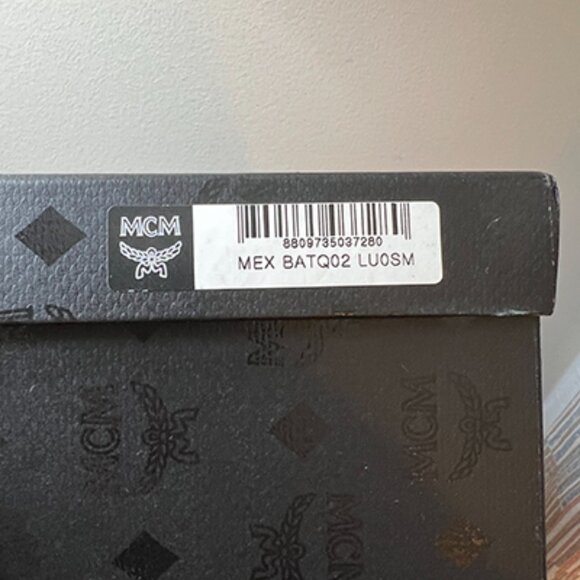 MCM - Women's Blue Denim Monogram Slide Slippers - NIB - Picture 8 of 8